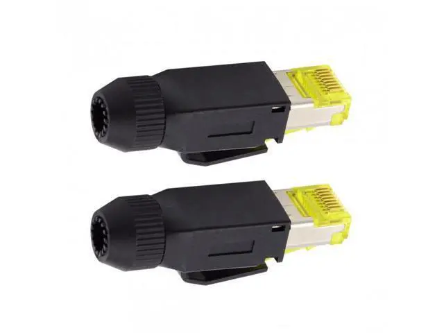 Alt view image 4 of 6 - HKCY UT-005 2pcs/lot STP UTP Shield Cat6 RJ45 8P8C Plug Assembly Crimp Type for Industrial Network Ethernet Patch Cord