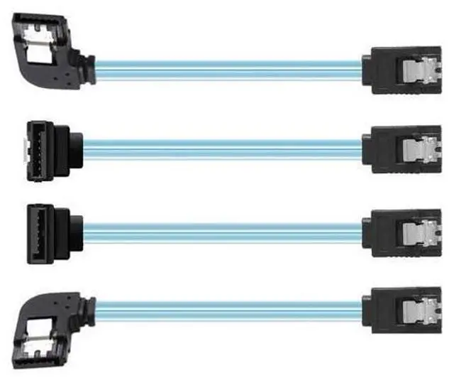 Main image of 4pcs/lot 90 Degree Angled Type Internal 4-SATA Host to 4SATA 7pin Target Disk 6Gbps Data Server Cable 25cm