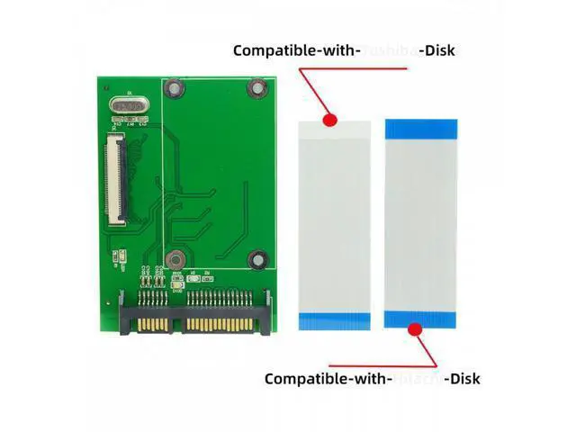 Alt view image 4 of 7 - 40 Pin ZIF LIF CE 1.8 Inch SSD/HDD Disk to SATA Adapter Board with LIF Flat Cable