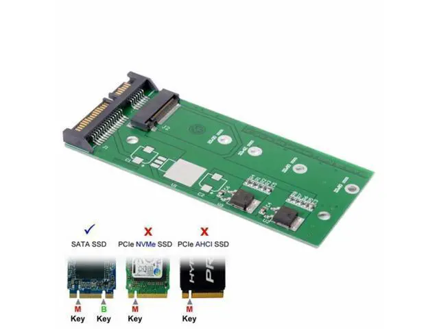 Alt view image 2 of 7 - M.2 NGFF B/M-key 2 Lane SSD to 7mm 2.5" SATA 22pin hard disk case PCBA for E431 E531 X240S Y410P Y510P