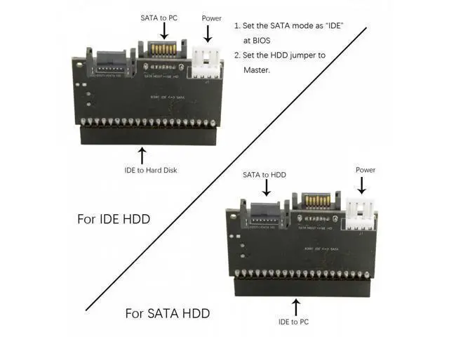 Alt view image 5 of 7 - IDE 100 133 PATA to Dual Serial SATA 7PIN Adapter Reversible Converter for Hard Disk Drive
