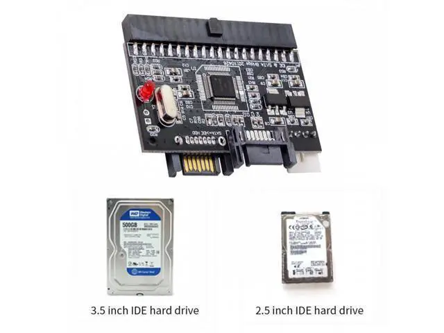 Alt view image 7 of 7 - IDE 100 133 PATA to Dual Serial SATA 7PIN Adapter Reversible Converter for Hard Disk Drive