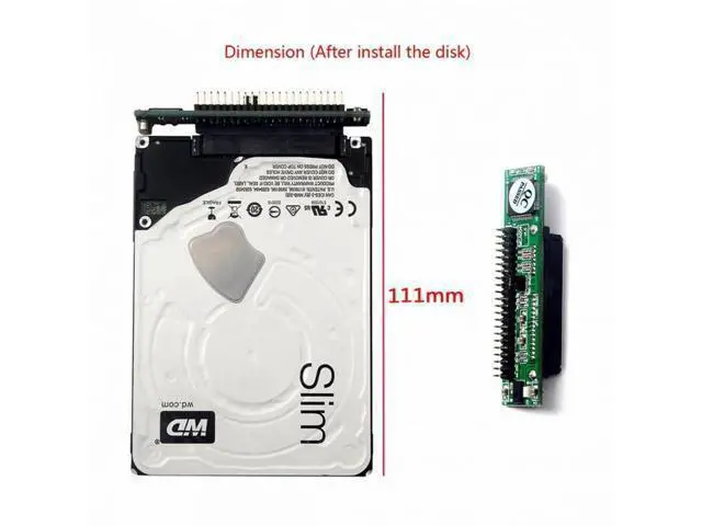 Alt view image 6 of 7 - SATA Female to IDE 44Pin Converter Adapter PCBA for Laptop 2.5" Hard Disk Drive