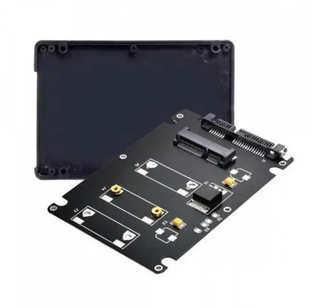 Main image of Mini PCI-E mSATA SSD to 2.5" SATA Hard Disk Enclosure Case Converter Adapter for MSATA SSD
