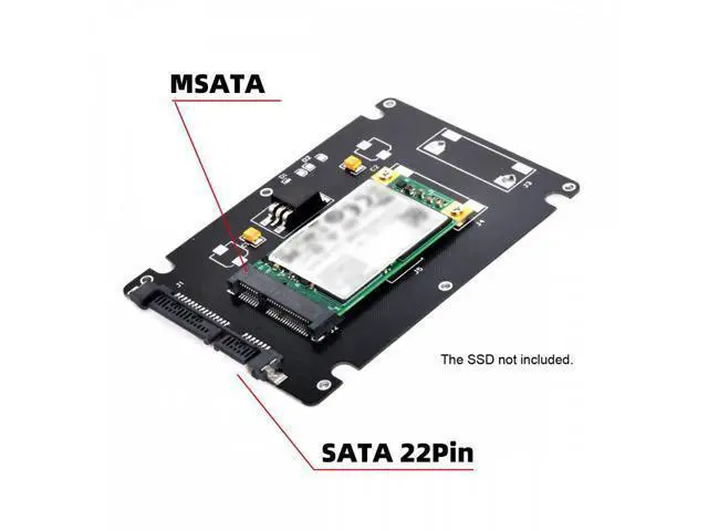 Alt view image 5 of 7 - Mini PCI-E mSATA SSD to 2.5" SATA Hard Disk Enclosure Case Converter Adapter for MSATA SSD