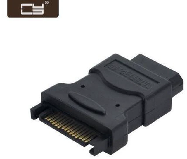 Alt view image 3 of 6 - 15Pin SATA Male Cable to 4-pin IDE Adapter SA-010