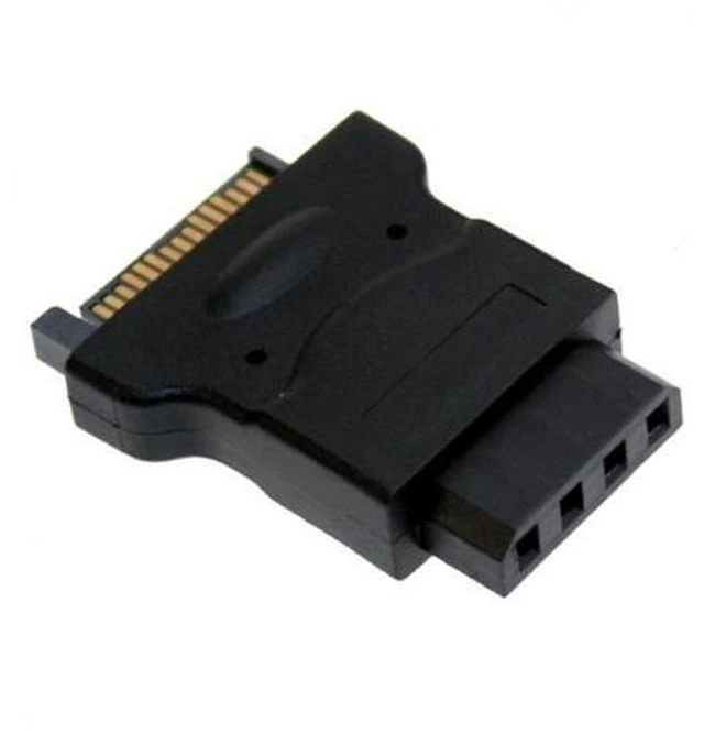 Alt view image 2 of 6 - 15Pin SATA Male Cable to 4-pin IDE Adapter SA-010