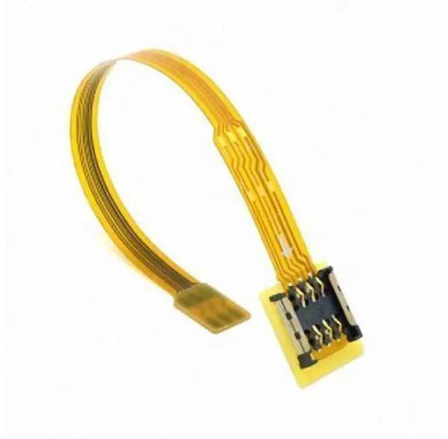Main image of Micro SIM Card to Nano SIM Kit Male to Female Extension Soft Flat FPC Cable Extender 10cm