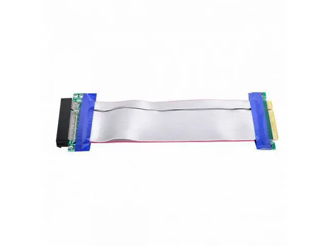 Alt view image 3 of 7 - PCI-E Express 8X to 8x Male to Female Slot Riser Extender Card Ribbon Flexible Cable 20cm