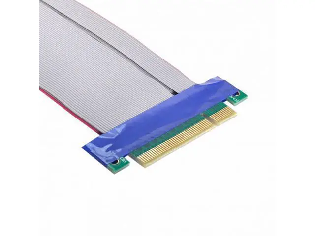 Alt view image 5 of 7 - PCI-E Express 8X to 8x Male to Female Slot Riser Extender Card Ribbon Flexible Cable 20cm