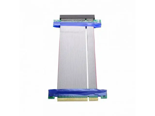 Alt view image 7 of 7 - PCI-E Express 8X to 8x Male to Female Slot Riser Extender Card Ribbon Flexible Cable 20cm