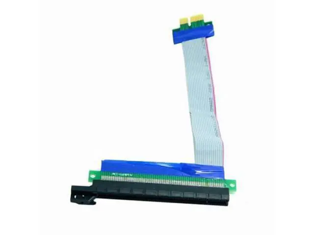 Alt view image 2 of 7 - PCI-E Express 1x to 16x Extension Flex Cable Extender Converter Riser Card Adapter 20cm