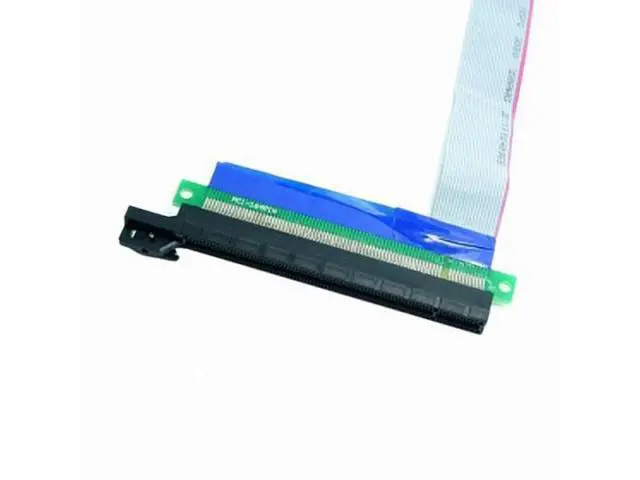 Alt view image 3 of 7 - PCI-E Express 1x to 16x Extension Flex Cable Extender Converter Riser Card Adapter 20cm
