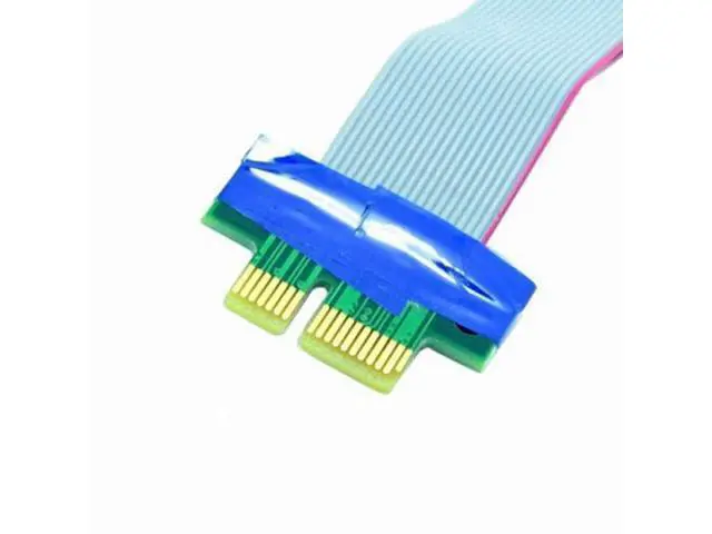 Alt view image 4 of 7 - PCI-E Express 1x to 16x Extension Flex Cable Extender Converter Riser Card Adapter 20cm