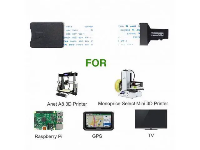 Alt view image 4 of 7 - Micro-SD TF Memory Card Kit Male to TF Female Extension Soft Flat FPC Cable Extender 25cm