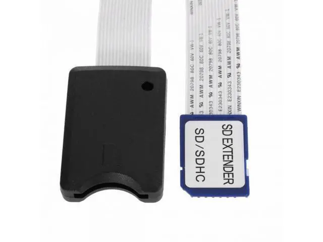 Alt view image 6 of 7 - Standard SD SDHC Memory Card Kit Male to SD Female Extension Soft Flat FPC Cable Extender 25cm