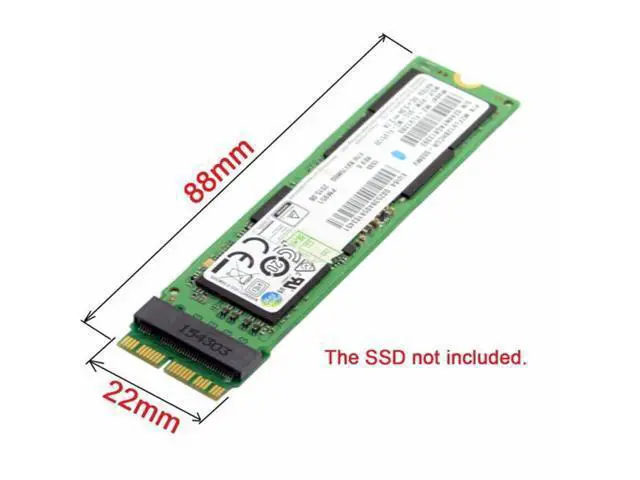 Alt view image 5 of 7 - 12+16pin 2014 2015 Macbook to M.2 NGFF M-Key AHCI SSD Convert Card for A1493 A1502 A1465 A1466