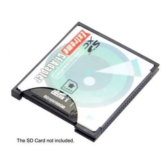 Alt view image 6 of 7 - Camera SD SDHC SDXC to High-Speed Extreme Compact Flash CF Type I Memory Card Adapter EP-025