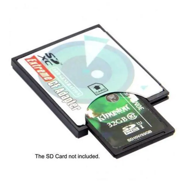 Alt view image 5 of 7 - Camera SD SDHC SDXC to High-Speed Extreme Compact Flash CF Type I Memory Card Adapter EP-025