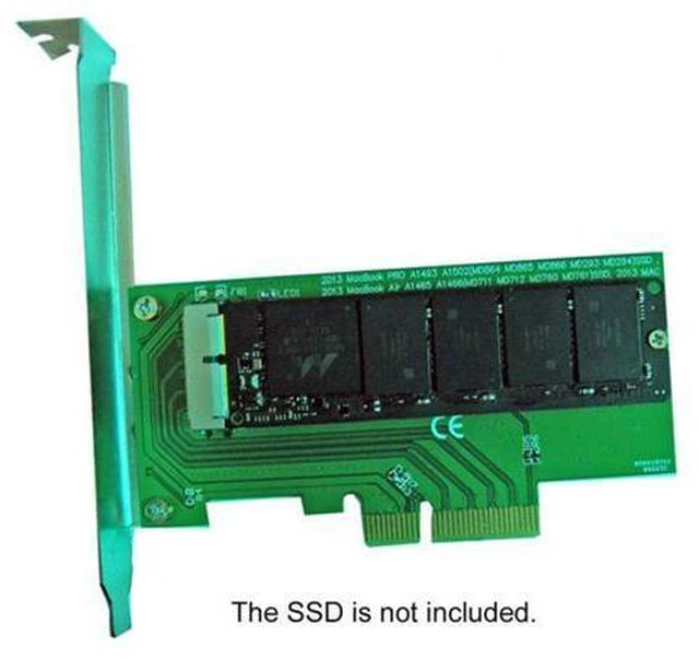Alt view image 4 of 7 - PCI Express PCI-E to 2013 2014 2015 Apple Macbook Pro Air SSD Convert Card for A1493 A1502 A1465 A1466 SA-144