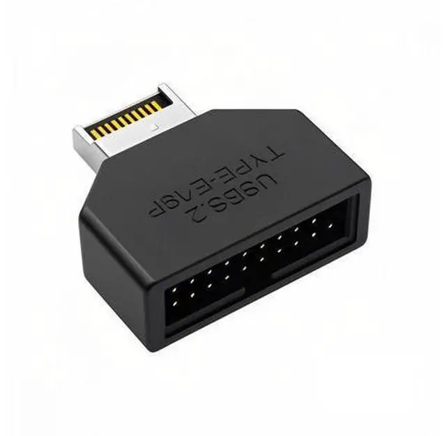 Main image of Overmold Type-E IDC Socket USB 3.1 Front Panel Header to USB 3.0 20Pin Header Extension Adapter with CH334P