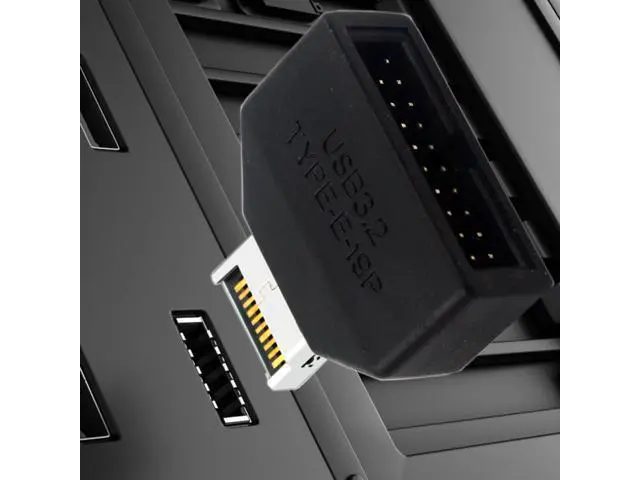 Alt view image 7 of 7 - Overmold Type-E IDC Socket USB 3.1 Front Panel Header to USB 3.0 20Pin Header Extension Adapter with CH334P