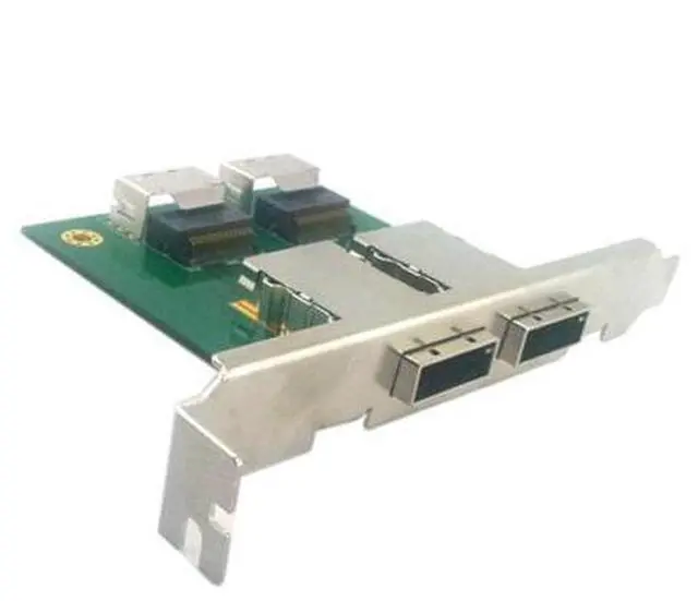 Main image of SM Dual Ports Mini SAS SFF-8088 To SAS 36Pin SFF-8087 PCBA Female Adapter With PCI Bracket