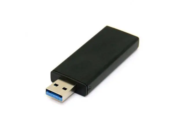 Alt view image 3 of 7 - SM 42mm NGFF M2 SSD to USB 3.0 External PCBA Conveter Adapter Card Flash Disk Type with Black Case