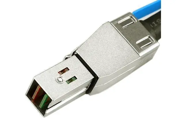 Alt view image 2 of 7 - HKCY SF-069 External Mini SAS HD SFF-8644 to Mini SAS High Density HD SFF-8644 Data Server Raid Cable 50cm 12Gbps