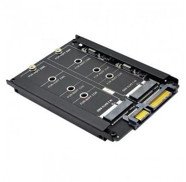Alt view image 2 of 7 - HKCY SA-031 Dual NGFF B+M Key M.2 SSD Card JOBD Raid0 Span Bridge to 2.5inch SATA Combo HDD Disk Drive Enclosure
