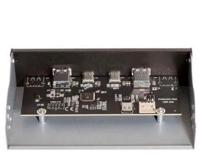 Main image of SM USB-C & USB 3.0 HUB 4 Ports Front Panel to Motherboard 20Pin Connector Cable for 5.25" CD-ROM Bay