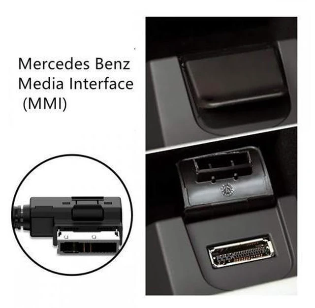 Alt view image 6 of 7 - AMI MDI to 3.5mm Audio AUX Male Music Cable Compatible with Benz 2008-2016 Music Interface 1.3m