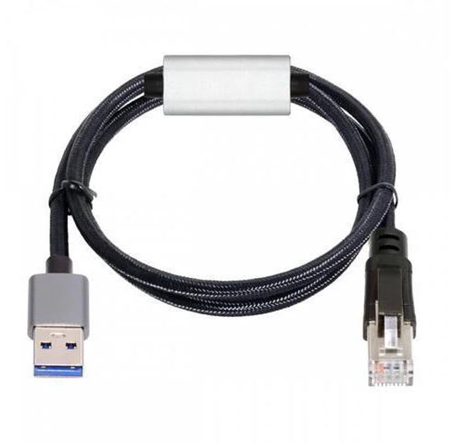 Alt view image 3 of 7 - USB to Ethernet Cable USB3.0 Type-A to RJ45 Male Cord Directly Connected 1000Mbps Gigabit LAN Network Compatible with USB2.0