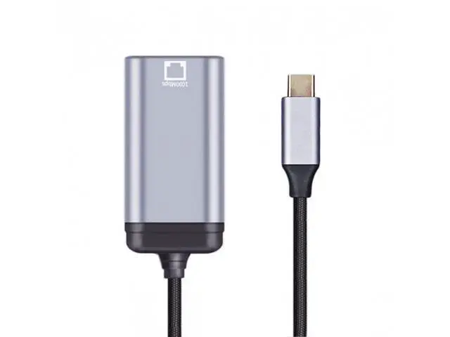 Alt view image 2 of 6 - HKCY UC-006-LAN USB-C Type-C USB3.1 to 1000Mbps Gigabit Ethernet Network LAN Cable Adapter for Laptop