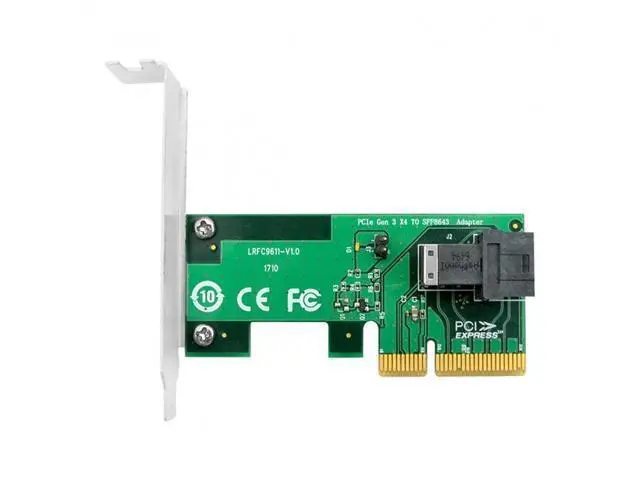 Alt view image 3 of 7 - PCI-E 4X to U.2 U2 Kit SFF-8639 NVME PCIe SSD Adapter for Mainboard SSD 750 p3600 p3700 M.2 SFF-8643 SF-024