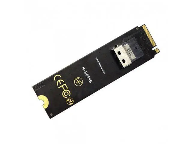 Alt view image 3 of 7 - NGFF M-Key NVME to U.2 U2 Kit SFF-8639 to SFF-8654 Slimline SAS PCIe SSD Adapter for Mainboard