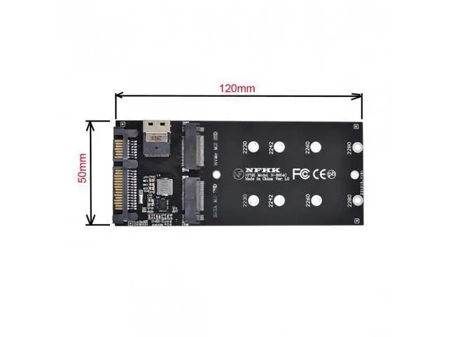 Alt view image 7 of 7 - SFF-8654 Cable & Card U2 Kit NGFF M-Key to Slimline SAS NVME PCIe SSD SATA Adapter for Mainboard
