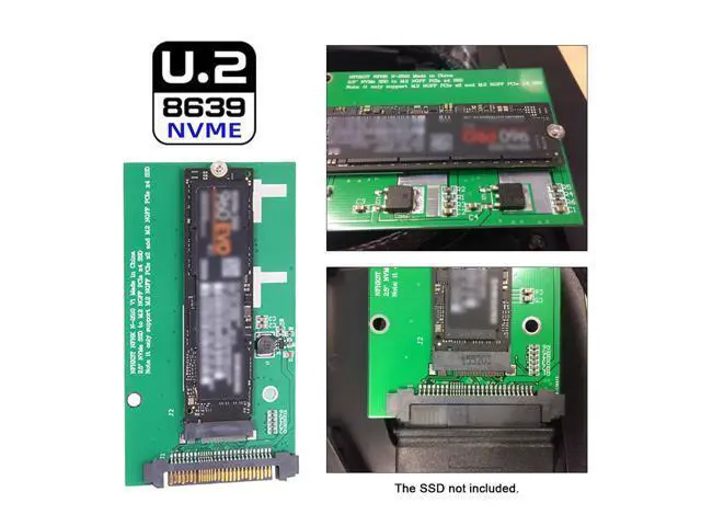 Alt view image 2 of 7 - SFF-8639 NVME U.2 to NGFF M.2 M-key PCIe SSD Adapter for Mainboard Replace SA-211