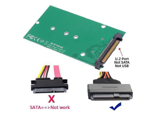 Alt view image 5 of 7 - SFF-8639 NVME U.2 to NGFF M.2 M-key PCIe SSD Adapter for Mainboard Replace SA-211