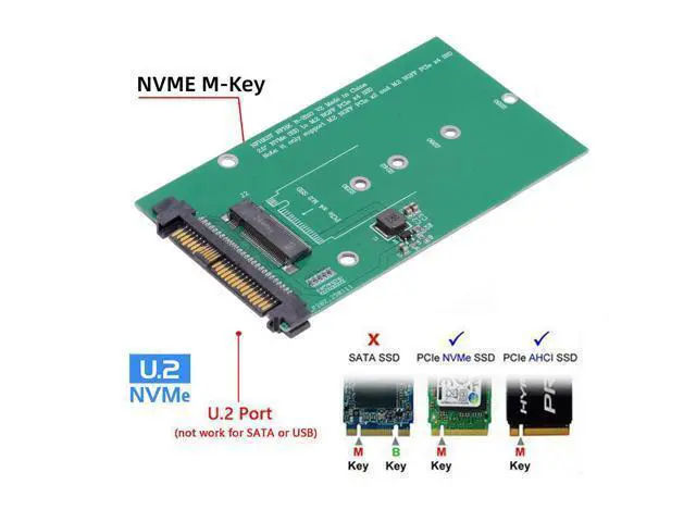 Alt view image 6 of 7 - SFF-8639 NVME U.2 to NGFF M.2 M-key PCIe SSD Adapter for Mainboard Replace SA-211