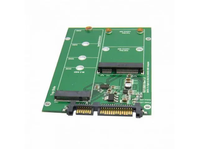 Alt view image 2 of 7 - 2 in 1 Combo Mini PCI- E 2 Lane M.2 NGFF mSATA SSD to SATA 3.0 III Adapter Converter PCBA