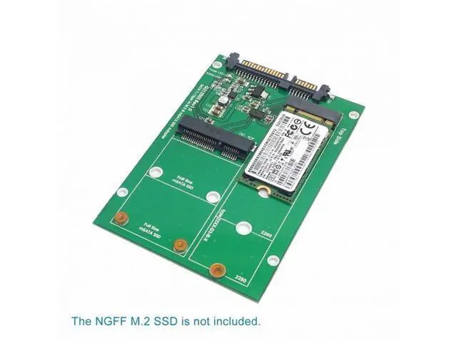 Alt view image 5 of 7 - 2 in 1 Combo Mini PCI- E 2 Lane M.2 NGFF mSATA SSD to SATA 3.0 III Adapter Converter PCBA
