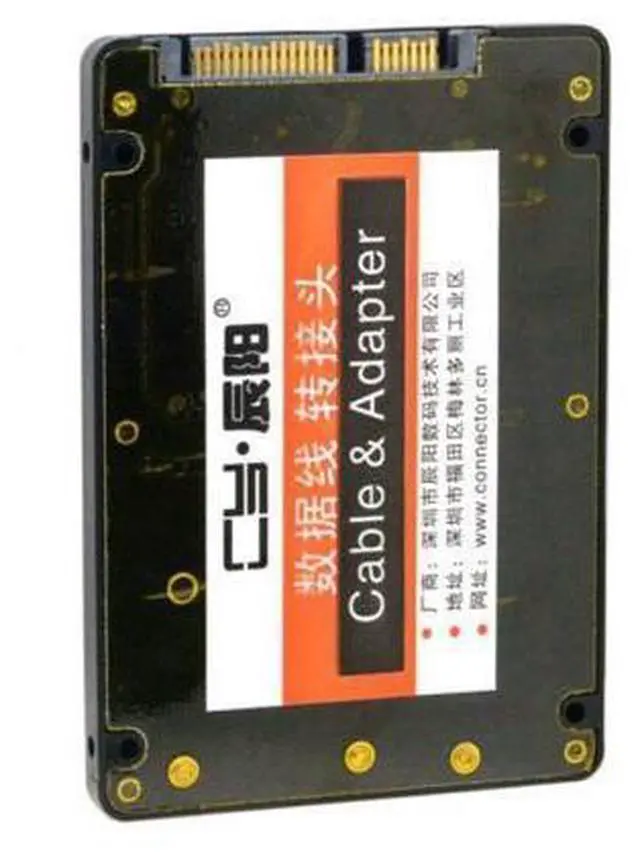 Alt view image 4 of 7 - HKCY SA-115 2 in 1 Combo M.2 NGFF B-keymSATA SSD to SATA 3.0 Adapter Converter Case Enclosure
