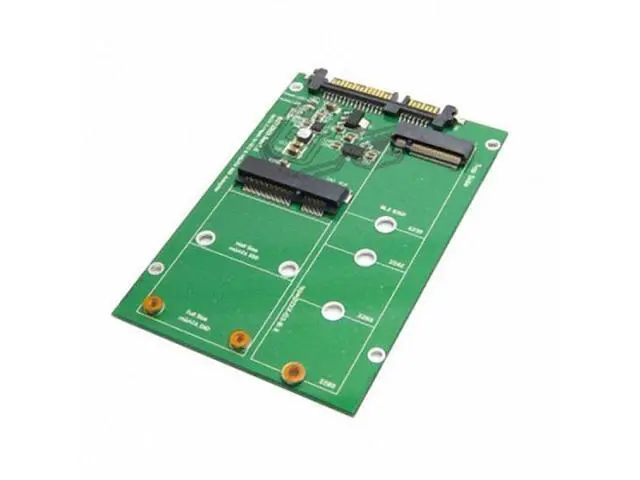 Alt view image 3 of 7 - HKCY U3-067+SA-130 USB 3.0 to SATA 22pin 2.5" Hard Disk to 2 in 1 Combo Mini PCI- E 2 Lane M.2 NGFFmSATA SSD Adapter Converter