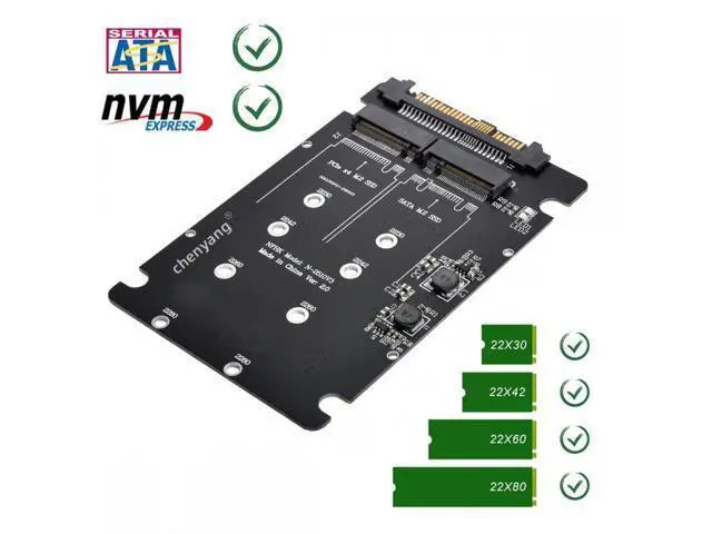 Alt view image 5 of 7 - SFF-8639 NVME U.2 to Combo NGFF M.2 M-key SATA PCIe SSD Adapter for Mainboard Compatible with SSD 750 p3600 p3700