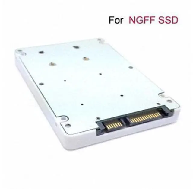 Main image of USB 3.0 to SATA 22 pin & B+M Key Socket 2 M.2 NGFF (SATA) SSD to 2.5 SATA Adapter Card Adapter with white Case U3-067/SA-104