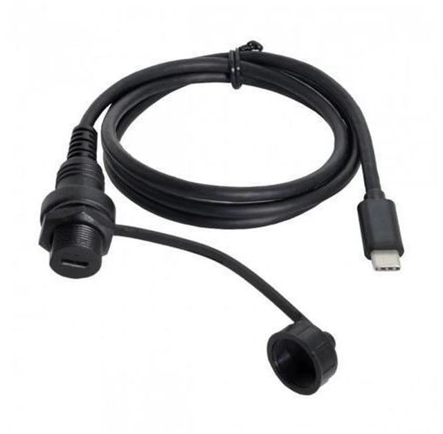 Alt view image 6 of 6 - HKCY UC-043 Waterproof USB-C Type-C USB 3.1 Extension Flush Car Mount Extension Cable for Dashboard Panel