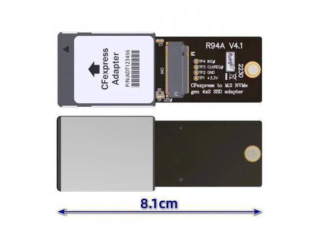 Alt view image 4 of 7 - CF-Express Type-B to NVMe 2230 M.2 M-Key CH SN530 SSD Adapter CFE for XBOX Series XS PCIe4.0 Expansion Memory Card