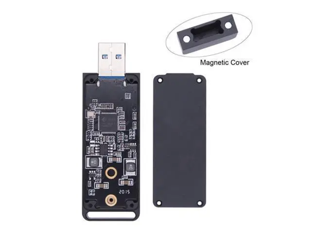 Alt view image 6 of 7 - USB 3.1 Gen2 10Gbps to NVME PCI-E M-Key Solid State Drive External Enclosure 2230/2242mm U3-047