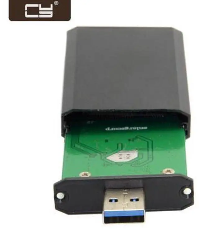 Main image of Mini PCI-E mSATA to USB 3.0 External SSD PCBA Conveter Adapter Pen Driver Card with Case U3-294